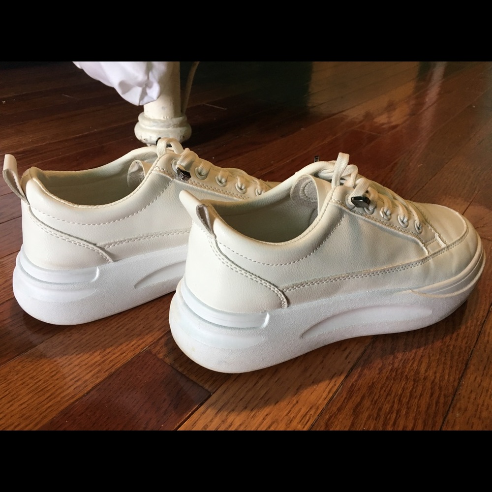 White Lace Up shoes - Shein